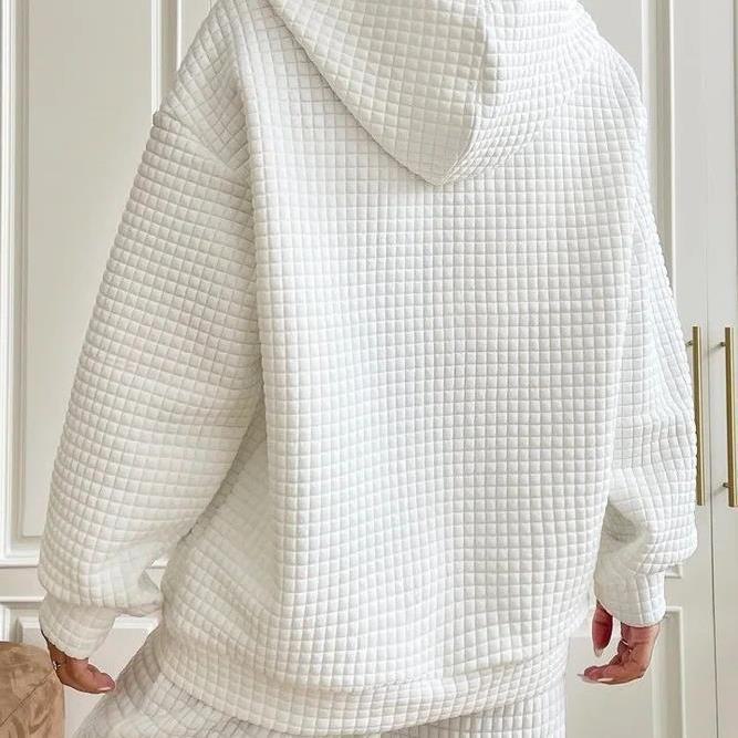 2024 Autumn & Winter Women's Round Neck Long Sleeve Sweater - Solid Color