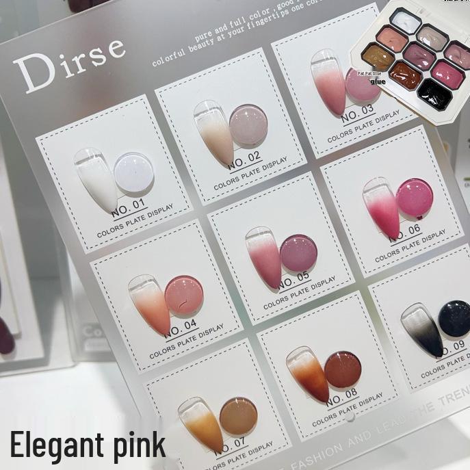 

Новий гель Pat Pat: Дев ять сіток Нейл-арт Однотонний живопис Рум яна 2024 - Насичений Розтушований Градієнт, Не потребує змивання