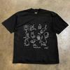 Pure Cotton Short Sleeve Tshirt Double Thread Loose Fit Male Female Couples Retro American Style Heavyweight Breathable Summ