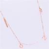 Exquisite Russian Purple Gold Fringed Letter Love Anklet Plated Rose Gold Japanese And Korean Simple Love Anklet Jewelry