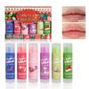 6PCS Christmas Lip Balm Gift Set Fruity Scented Moisturizing Hydrating Lip Care Perfect for Holiday Gifts Stocking Stuffers