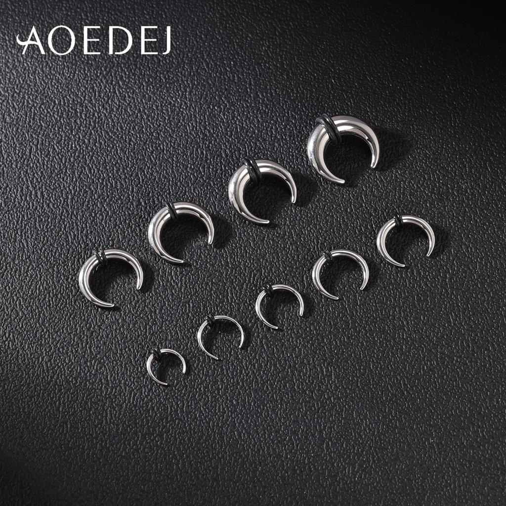 AOEDEJ 1Piece Stainless Steel Nose Ring 8-25mm Horseshoe Shape Septum Rings Colour Nose Studs Earring Punk Body Piercing Jewelry