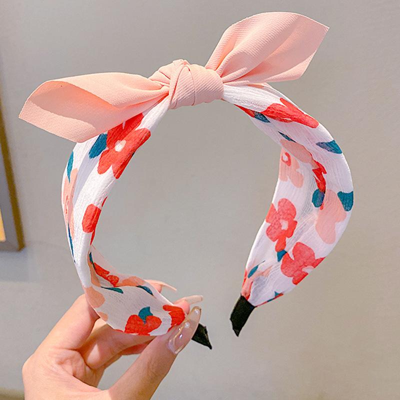 Koreanische Version Kinder Obst Cartoon Schleife Stirnband Mädchen Dreidimensionale Hasenohren Haarnadel Süßes Mädchen Breitkrempiges Stirnband