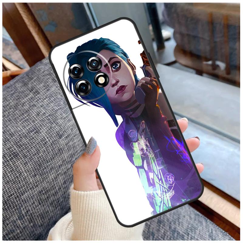 Arcane Jinx Vi Anime Case For OnePlus Nord 2 2T CE 3 Lite N20 N10 N100 N200 8T 9R 10R 10T 11 8 9 10 Pro Cover