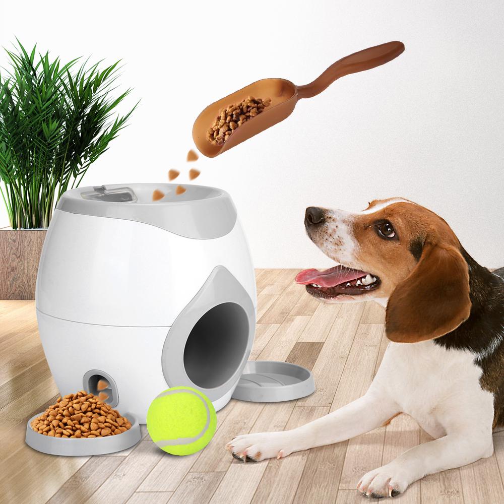 Pet Dog Toy Training Ball Launcher Food Reward Machine Interactive Toy ...