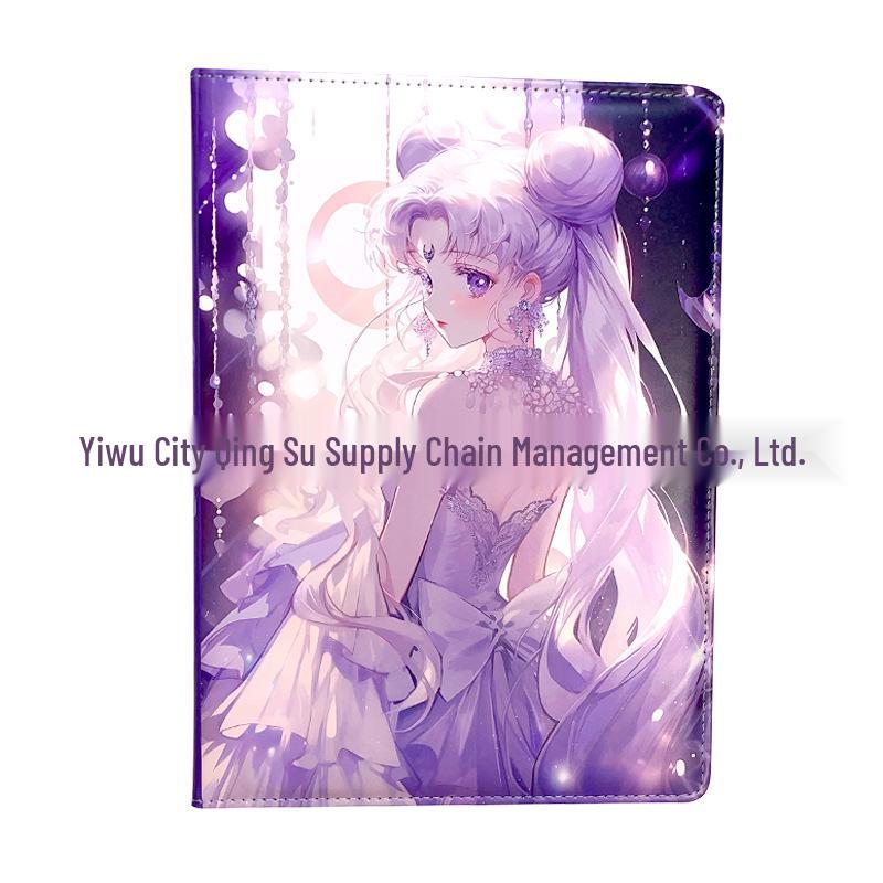 Amethyst B5 Anime Girl Hardcover Notebook with Leather Cover A-247