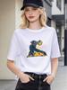 Casual Astronaut Print Soft Unisex Fashion Street Daily Top Tee