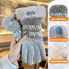 New Fashion Touch Screen Gloves Bear Elegant Windproof Waterproof Winter Women's Gloves Full Finger Hand Warm Skiing Glove