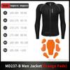 WOSAWE Motorcycle Jacket Body Armor Protection Jackets Motorbike Clothing Moto Riding Back Protectors CE Certification Soft Pads