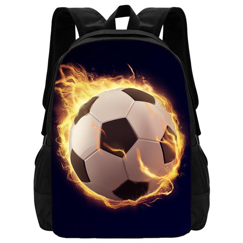 Football School Bag High Definition Waterproof Printing Multi-Functional Load Reduction Ridge Backpack