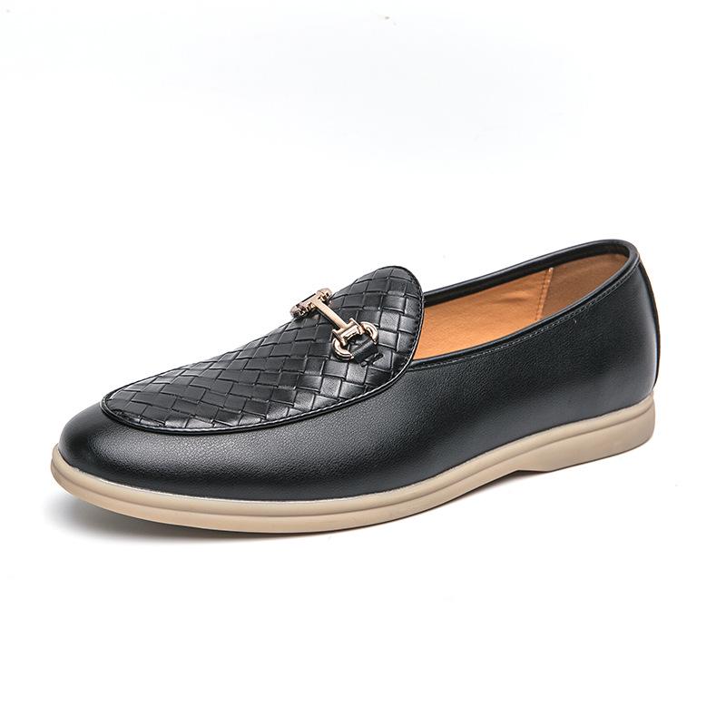 Plus Size Men s White Casual Loafers - New Leather Design 42