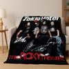 Coperta in Flanella Artistica Tokio Hotel Bill Tom Kaulitz Rock Music, Morbida e Accogliente Coperta da Divano/Letto per Casa Camera da Letto Coperta Regalo