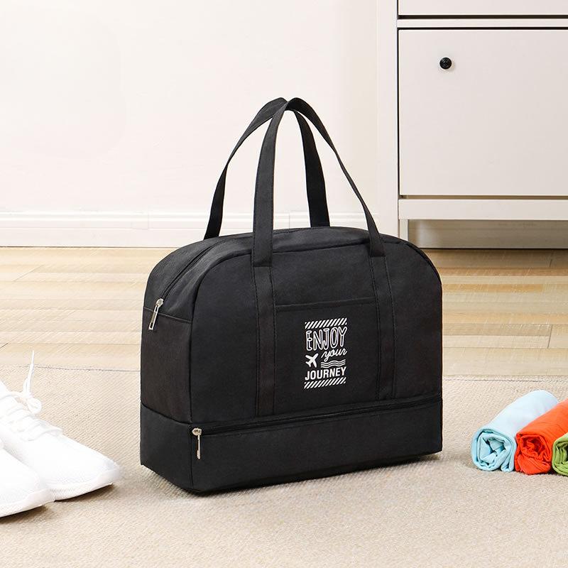 Women's Large Capacity Travel Bag Fitness Yoga Handbag Wet and Dry Wide Shoulder Strap Outdoor Tote Bag