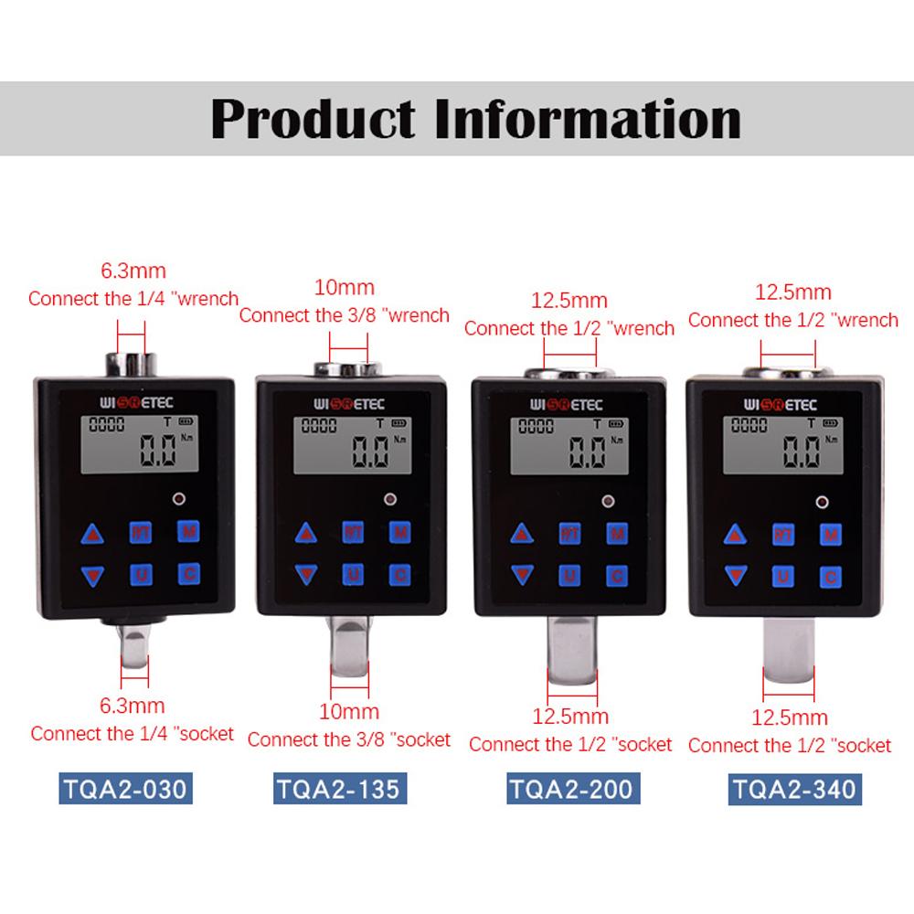 Digital Torque Meter Digital Backlight Display Two-ways Measurement Two Working Modes Adjustable