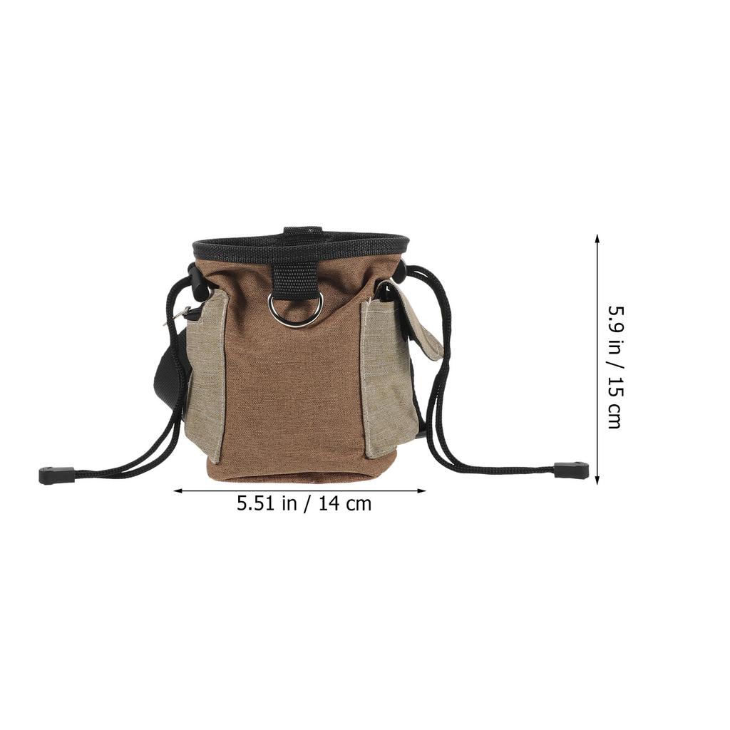Dog Treat Bag Portable Outdoor Snack Pouch Wear-Resistant Dog Training Bag for Walking Puppy Treat Holder Snack Holder