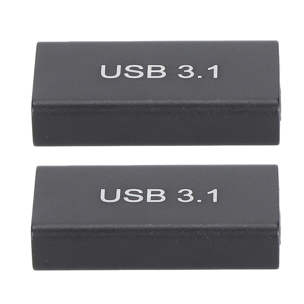 2 Stück USB C Buchse auf USB A Buchse Adapter 10Gbps Gerader Stecker Typ C Buchse auf USB 3.1 A Buchse Konverter für Daten