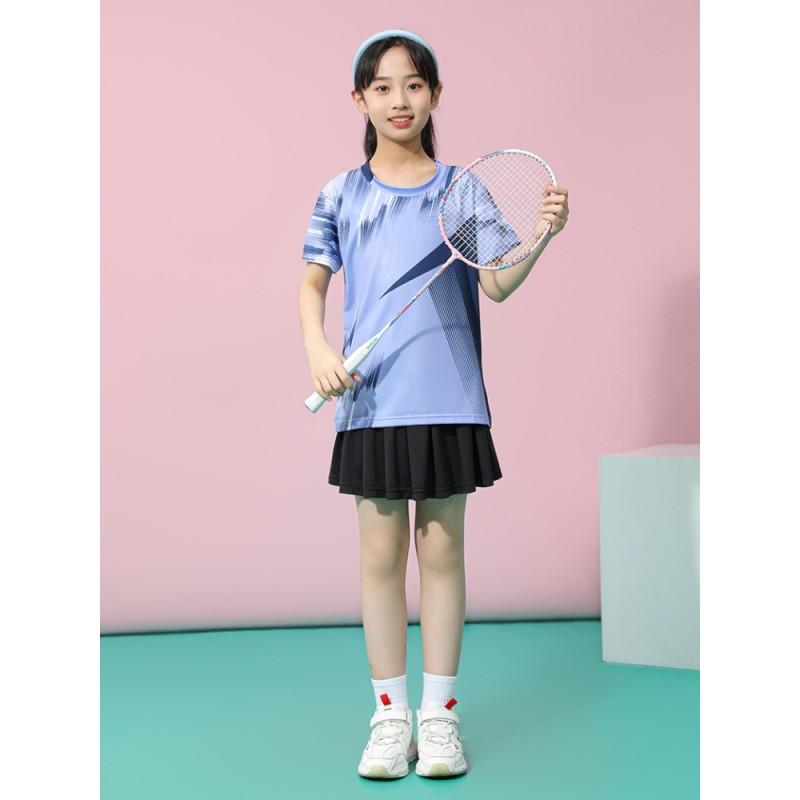 Kids Quick-Dry Badminton Table Tennis Sport Set Boys Girls Athletic Training Outfit Lightweight