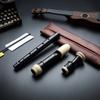 Recorder 8 Hole Clarinet ABS Resin F Key for Student Beginners Music with Free Cleaning Kit