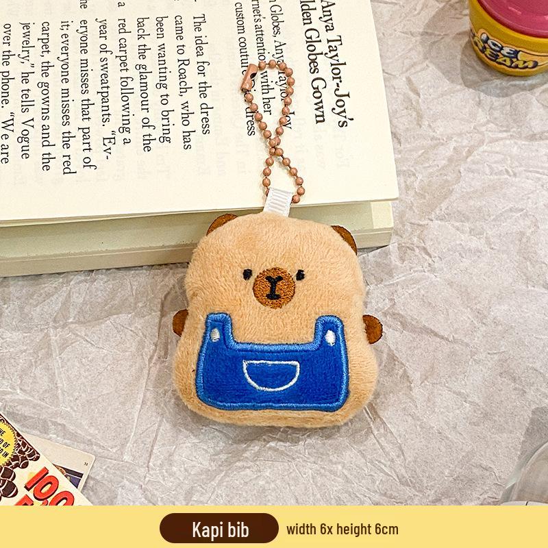 Plush Food Doll Charms: Cute Keychain Ornaments with Squeaky Small Dolls