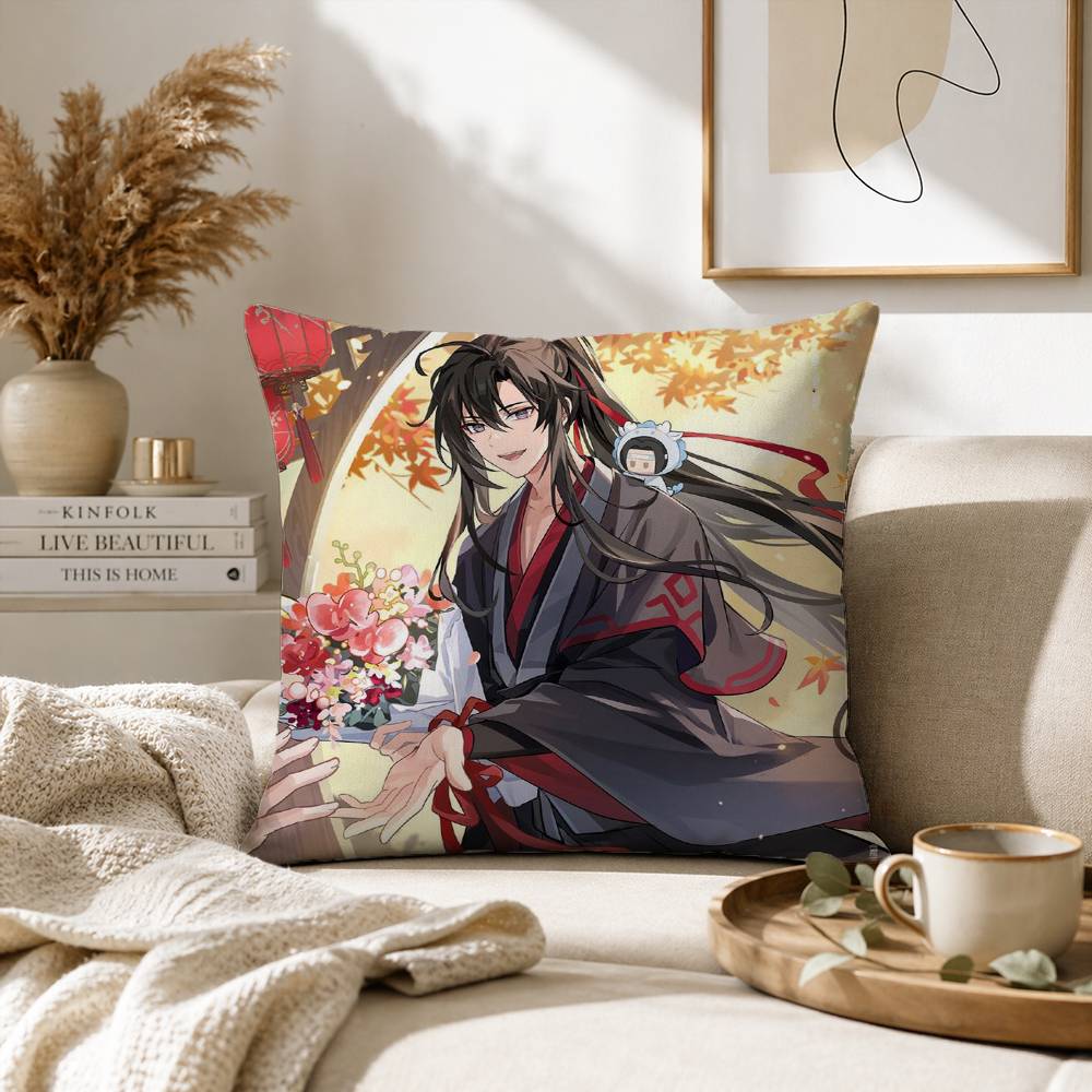 The Founder of Diabolism Mo Dao Zu Shi Pillow Case for Sofa Living Room Home office Decor Protective Cover