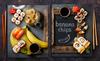 2x GLASS PROTECTIVE PLATE FOR STOVE 40x52 BANANA