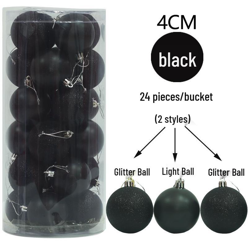 Colorful Christmas Tree Matte & Shiny Ball Decorations for Shopping Mall Ceiling