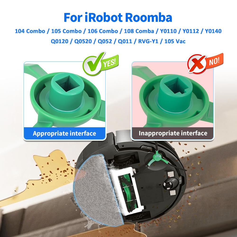עבור iRobot Roomba 104 105 Combo /105 Vac/ Plus 405/505 Combo /Essential Y011040/Y0110/Q0120/ Q0520/Y0112 חלקי מברשת צד לשואב אבק
