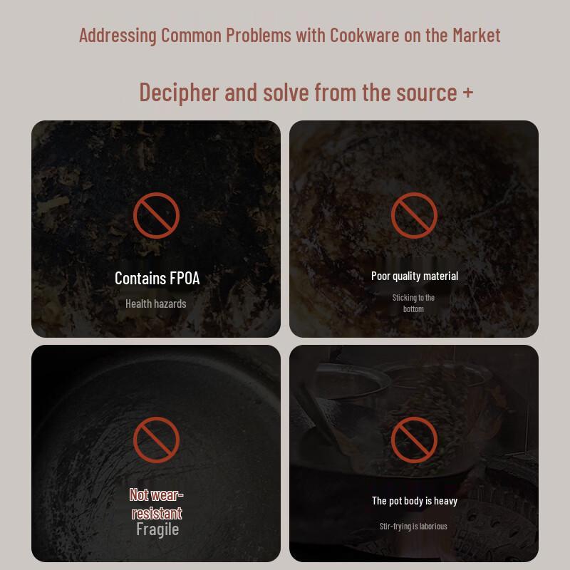 Velosan 3rd Gen Titanium Non-Stick Wok