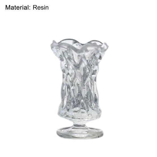 Mini-Vase Gute Verarbeitung Angenehmes Handgefühl Maßstab 1/12 Mini-Blumenvase Jardiniere Modell zur Dekoration