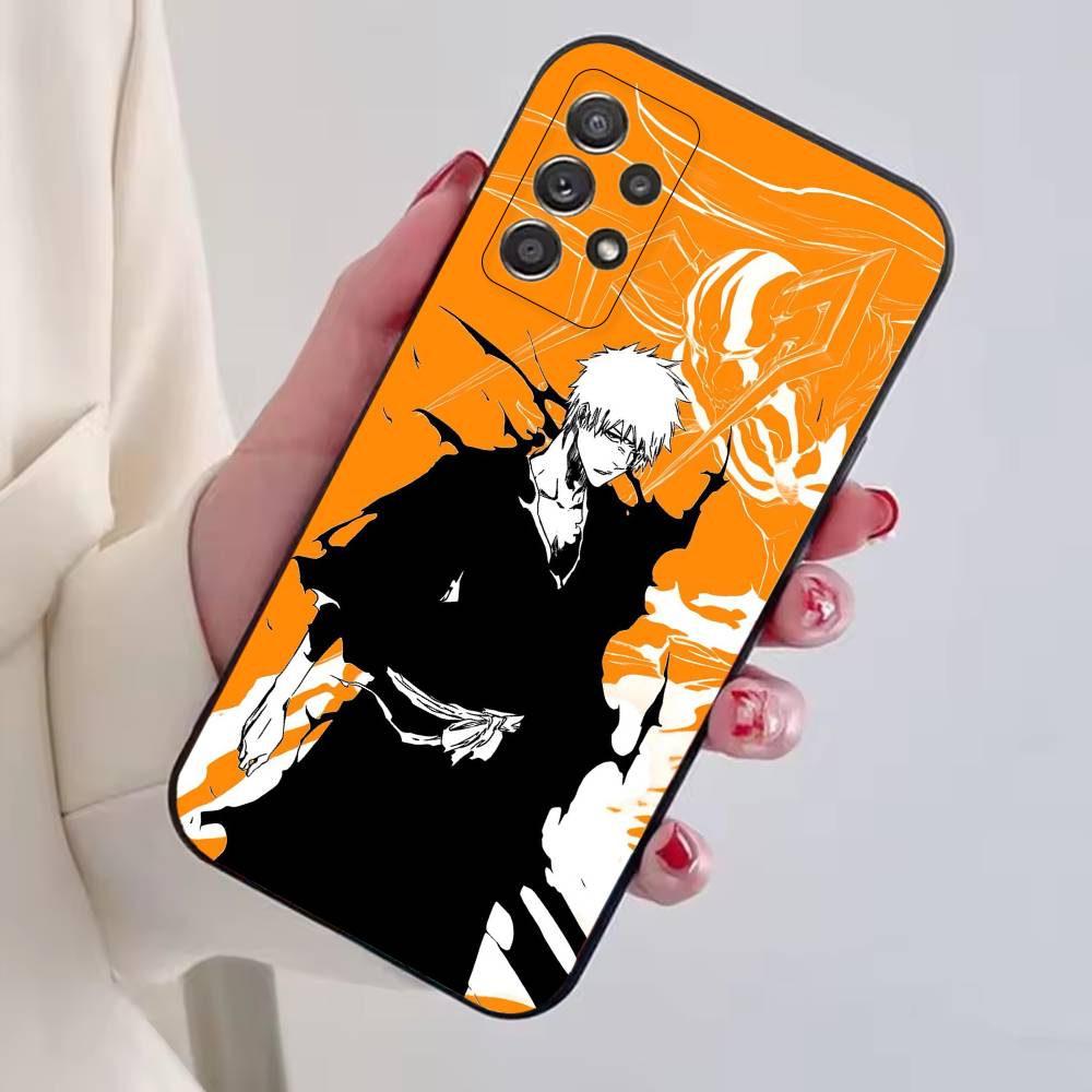 B-Bleachs Kurosaki Ichigo Phone Case For Samsung S25,S24,S21,S22,S23,S30,Ultra,S20,Plus,Fe,Soft Silicone Black Cover