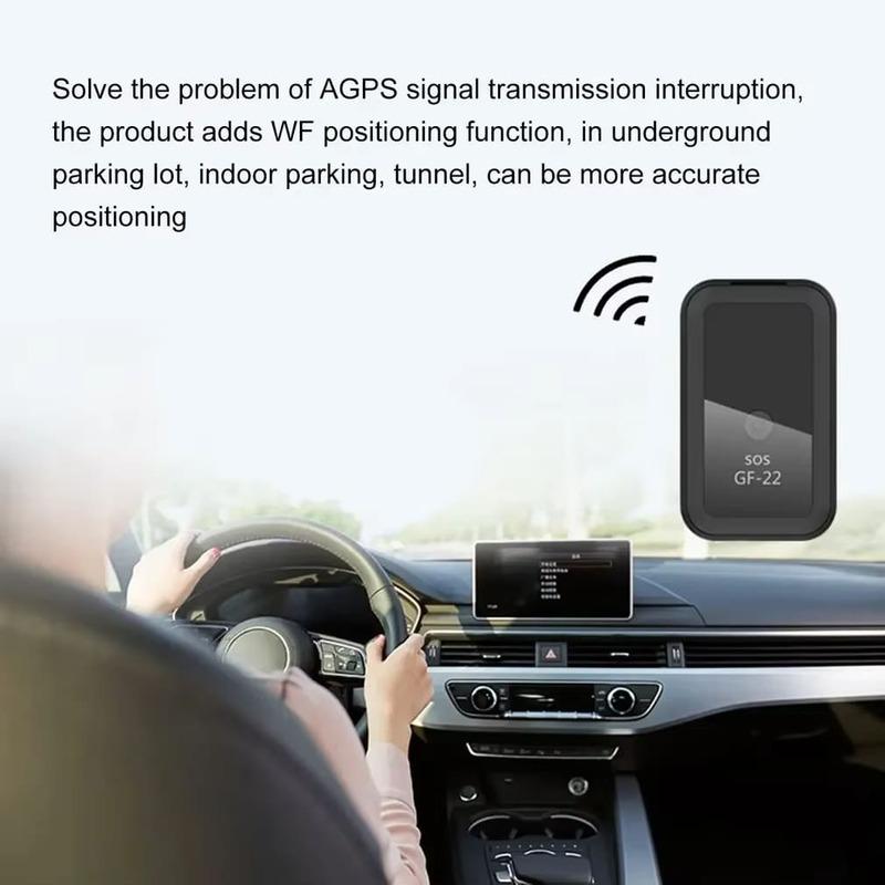 Dispositivo di localizzazione per auto GF-22, potente allarme automatico magnetico, mini localizzatore GPS per auto, controllo vocale, dispositivo anti-smarrimento