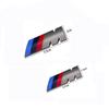 BBKT7 1PCS Sport Black Silver Replacement Rear Trunk Emblem Badge For BMW M ABS Logo Side Label Sports Displacement M badge Sticker