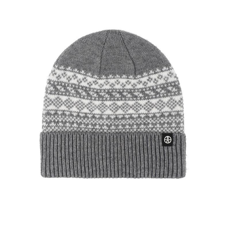 Cold Hat Men's Autumn and Winter Korean Version of Warm Knitted Hat Japanese Versatile Plus Velvet Ear Protection Wool Hat Women's Head Hat