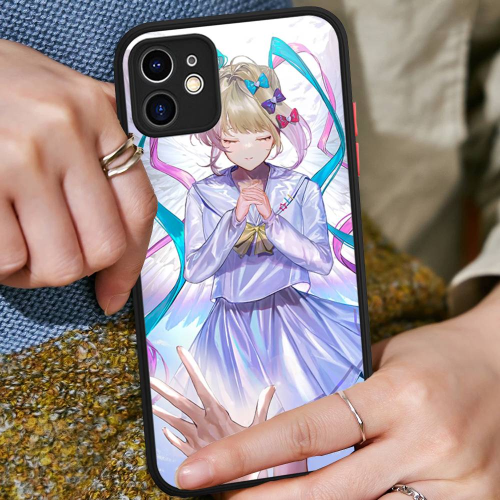 anime Needy Streamer Overload For iPhone 11 12 13 14 15 16 Pro Max Plus X XS MAX Shockproof Matte Back Cover