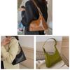 Vintage Small Shoulder Bag Pu Material Crossbody With Top Zipper And Seam Details For Casual Outfits