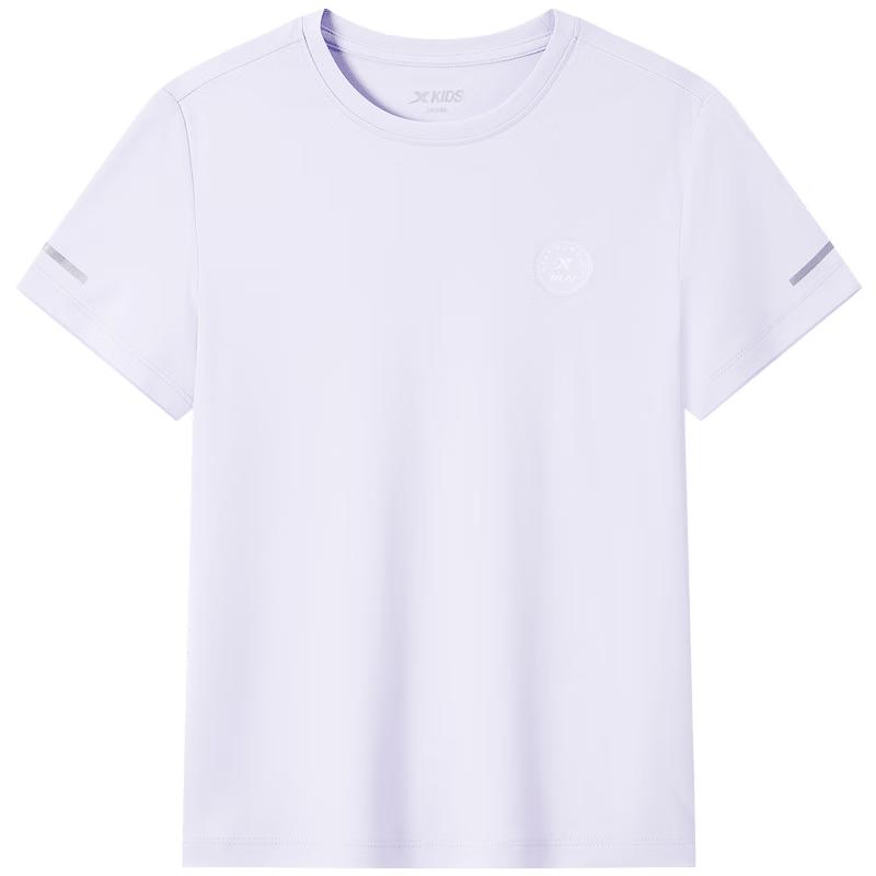 XTEP Kids  Quick-Dry Round Logo Short Sleeve T-Shirt 100