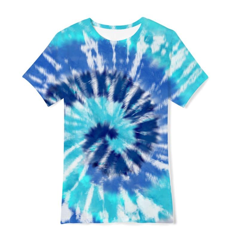 Ropa de Verano para Niños con Estampado Digital 3D, Pigmento Colorido, Holgada, Casual, Moda, Camiseta de Manga Corta