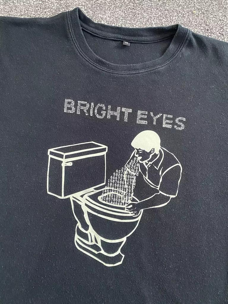 Bright Eyes Vomit Glow In the Dark Black Shirt gift music XX516