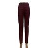 Women Skinny Trousers Slim Fit Solid Color Pants Cotton Blend High Waist Casual Trousers for Office Street Party Dating