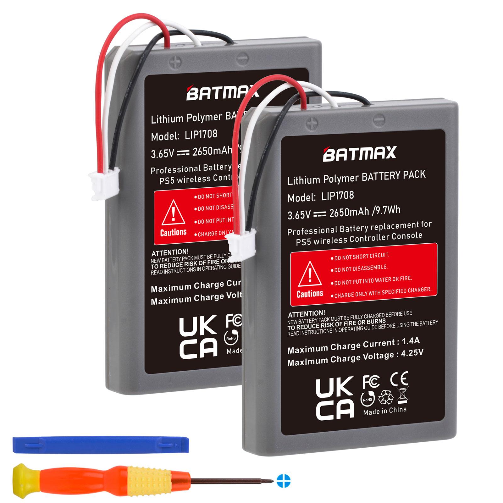 Batmax 2650mAh PS5 akumulators LIP1078 priekš