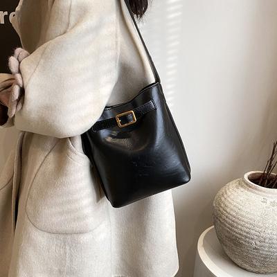 Bag Women's New Autumn and Winter Crossbody Large-capacity Bucket Bag High-end Fashion Retro Versatile Shoulder Bag