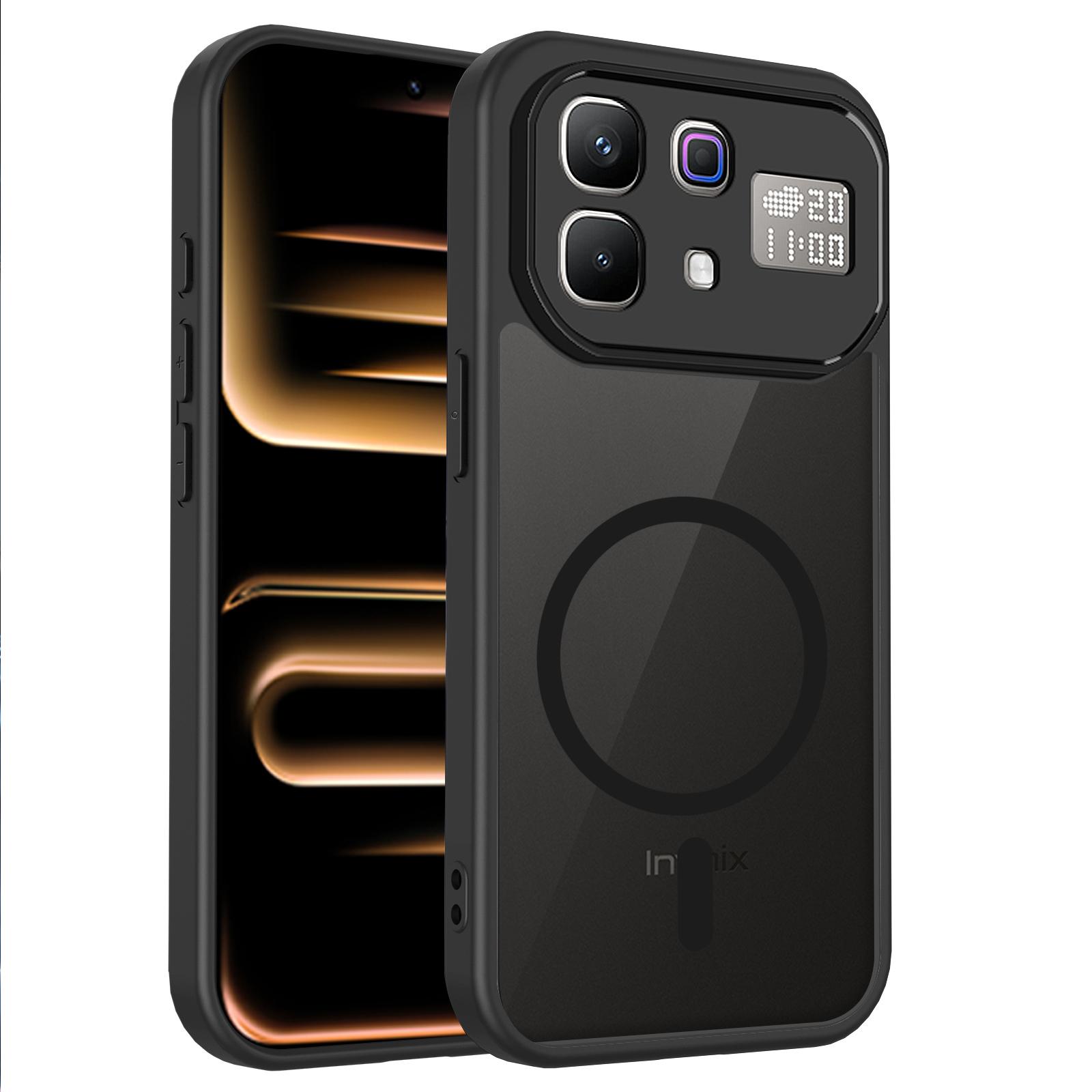 Для Infinix Note 60 Pro Magsafe Беспроводная Зарядка Защита Камеры Матовый Чехол-Крышка Infinix Note 60 Телефон Fundas Infinix Note 60 Pro Infinix Note 60 чёрный
