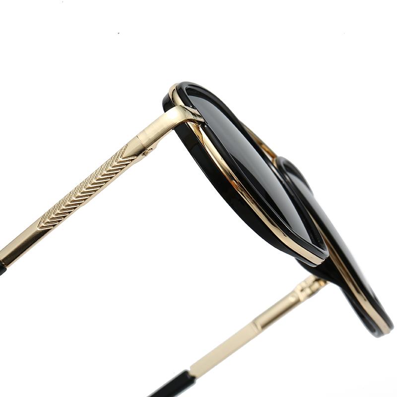 H6002 1pc PC Full-Rim Squared Frame for Women Korean Style Driving Europe and America Trend Retro Sunglasses