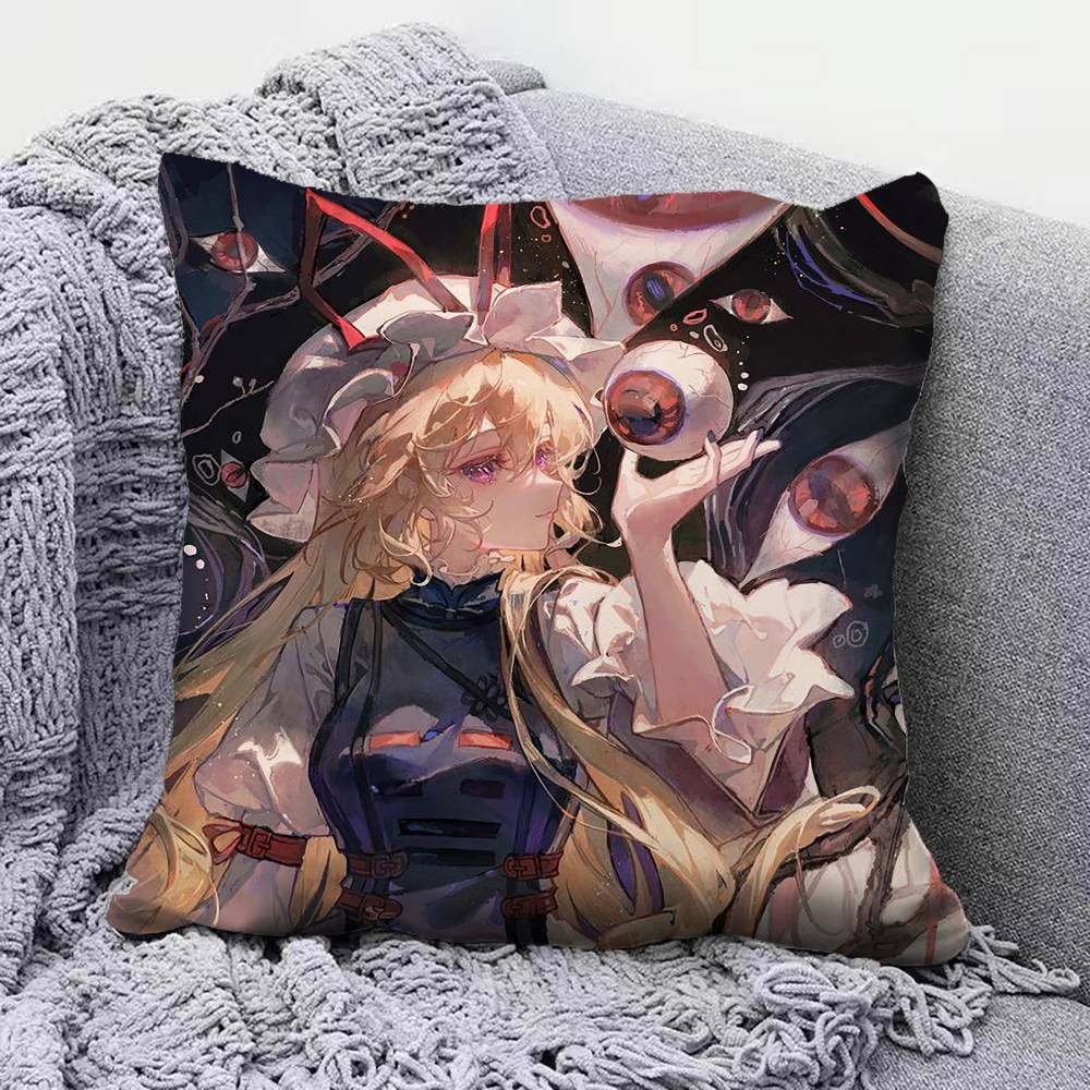 Yakumo Yukari Touhou Project Pillow Covers Home Sofa Cushion Covers and Aecorative Custom