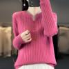 Herbst Damenpullover Temperament Rundhals Pullover Regular Pullover Damen Strickware