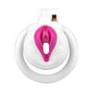 Simulation Female External Genital Cock Cage Chastity Lock Male Use Sexy Transformation Penis Lock Waterproof Customized Toys