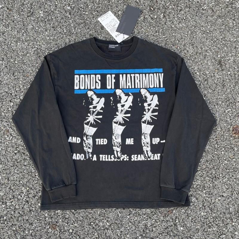 Unisex Vintage American Style Graphic Long Sleeve T-Shirt Loose Fit Streetwear Print Tee Fall