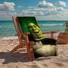 Ultra-Soft Beach Towel with Shrek Theme,Ideal for Pool - Camping, Diving - Perfect Travel Essential, Vibrant Beach Towel.
