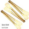 Stainless Steel Anti-Slip Food Clamp Kitchen Utensils Buffet Cooking Tool Bread Clip Accessories for Desserts Salads Barbecue