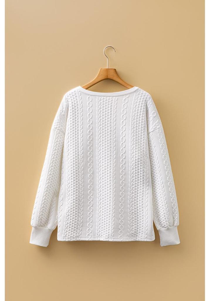 Autumn Women's V-Neck Knit Sweater - European & American Style, Versatile Long-Sleeve Solid Color Top.